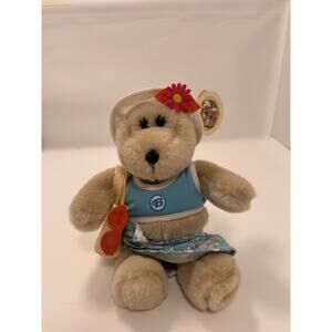 Starbucks Bearista 2002 Summer Beach Girl 21st Edition Plush Bear